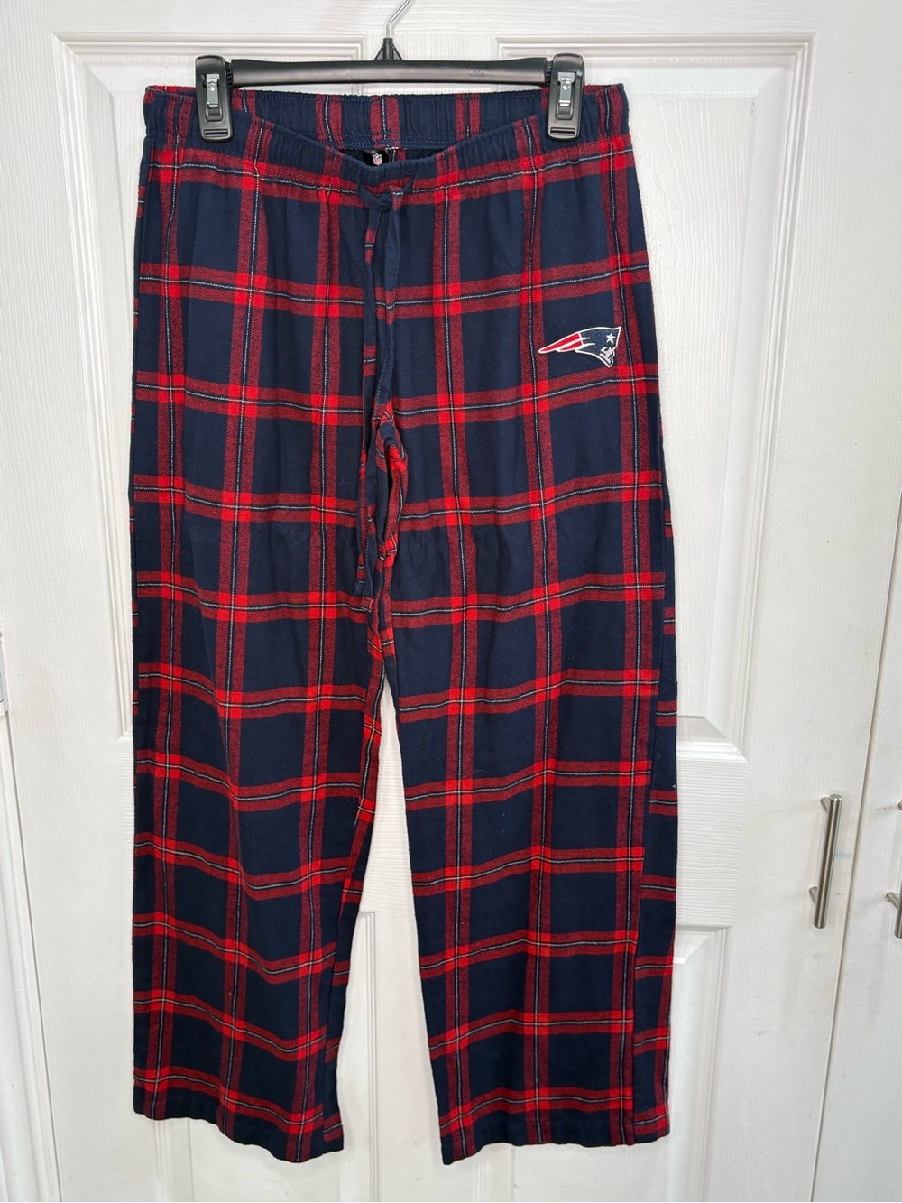 NFL Men’s Navy and Red Plaid Lounge Pants